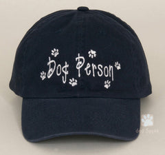 Dog Person Embroidered Baseball Hat