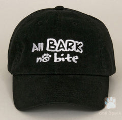 All Bark No Bite Embroidered Baseball Hat