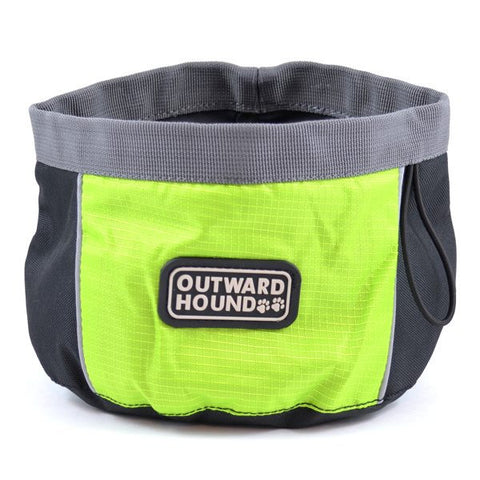 Green Portable Dog Bowl