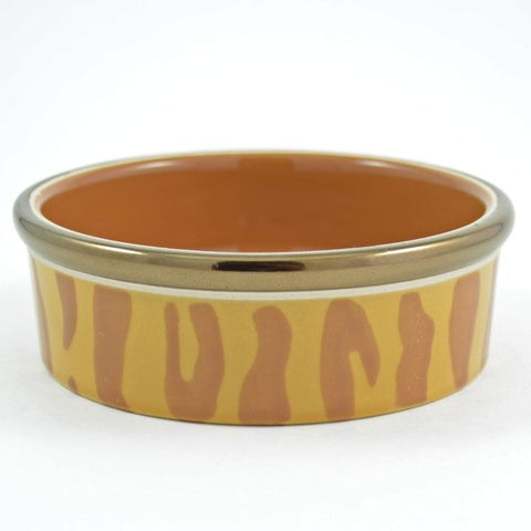 Small Glitzy Safari Dog Bowl