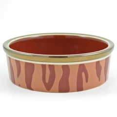 Small Glitzy Safari Dog Bowl