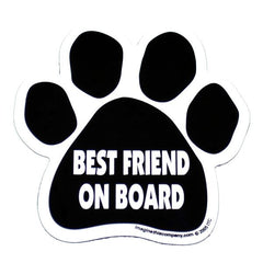 Best Friend on Board Car Magnet