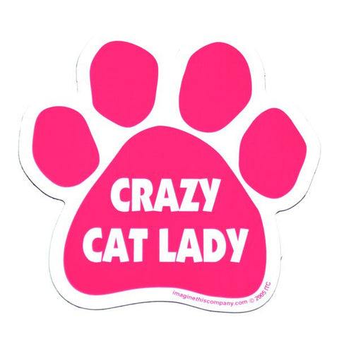 Crazy Cat Lady Car Magnet