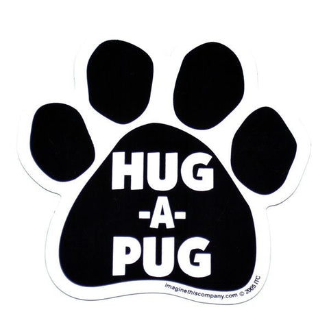 Hug-a- Pug Car Magnet