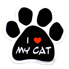 I Love My Cat Car Magnet