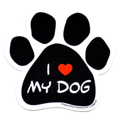 I Love My Dog Car Magnet