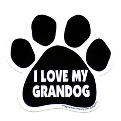 I Love My Grandog Car Magnet