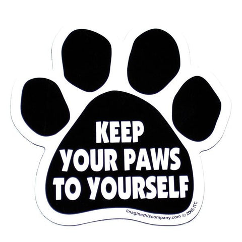 Keep Your Paws to Yourself Car Magnet