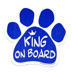 King On Board Car Magnet