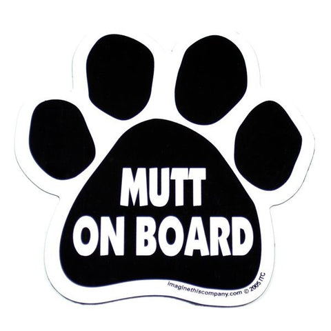 Mutt on Board Car Magnet