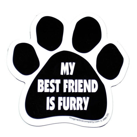 My Best Friend is Furry Car Magnet