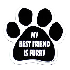 My Best Friend is Furry Car Magnet