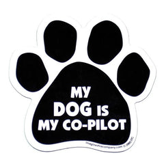 My Dog is My Copilot Car Magnet