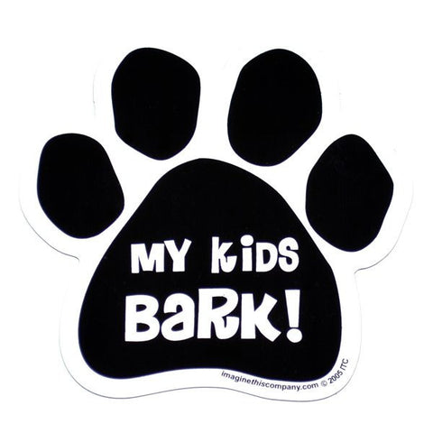 My Kids Bark Car Magnet