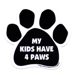 My Kids Have Four Paws Car Magnet