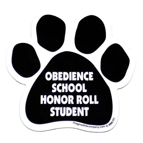 Obedience School Honor Roll Student Car Magnet