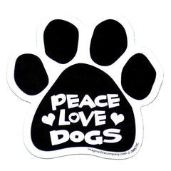 Peace, Love, Dogs Car Magnet