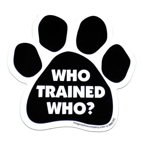 Who Trained Who Car Magnet