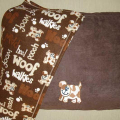 Brown Dog Bed with Matching Blanket