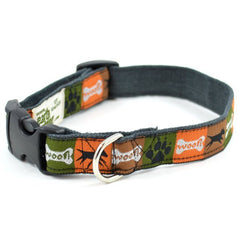 Sage Decorative Adjustable Hemp Dog Collar