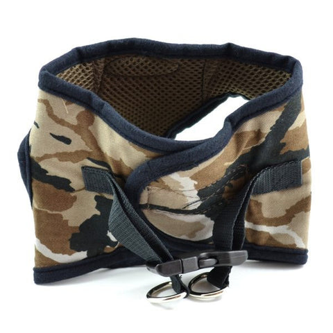 Black and Brown Camo Ultra Choke Free Dog Harness