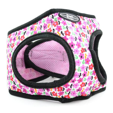 Pink Floral Ultra Choke Free Dog Harness