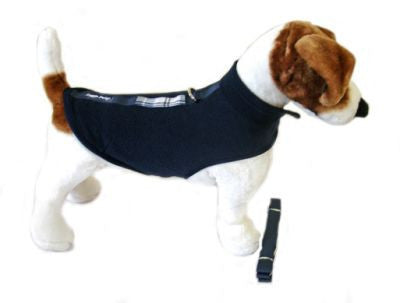 Navy Blue Fleece Dog Jacket