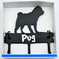 Pug Key Leash Hooks