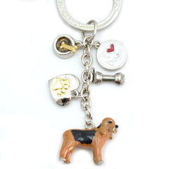 Bloodhound Enameled Charm Key Chain