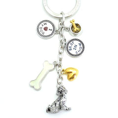 Beagle Metal Charm Key Chain