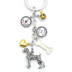 Boxer Metal Charm Key Chain