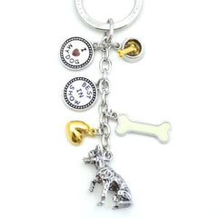 Chihuahua Metal Charm Key Chain