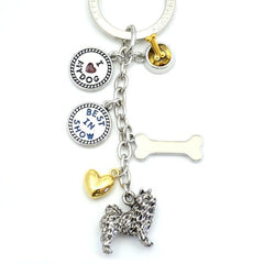 Chow Metal Charm Key Chain