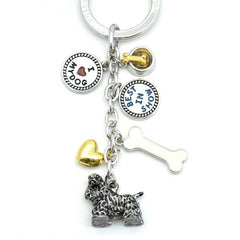 Cocker Spaniel Metal Charm Key Chain