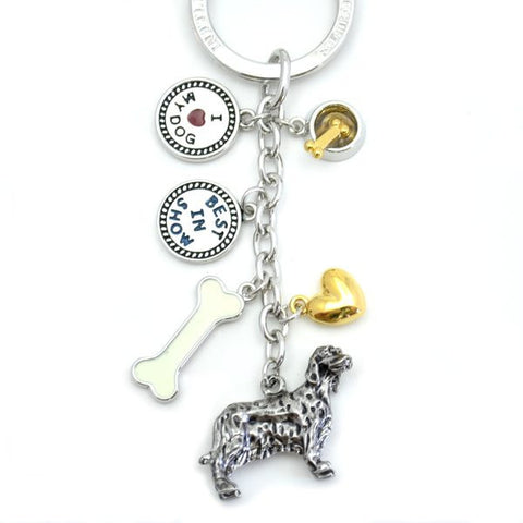 Irish Setter Metal Charm Key Chain