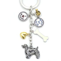 Springer Spaniel Metal Charm Key Chain