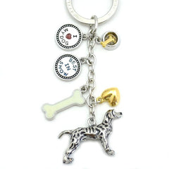 Vizsla Metal Charm Key Chain