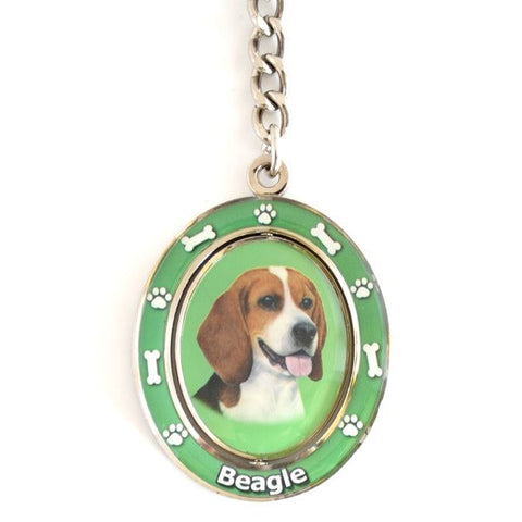 Beagle Spinning Key Chain