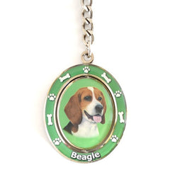 Beagle Spinning Key Chain