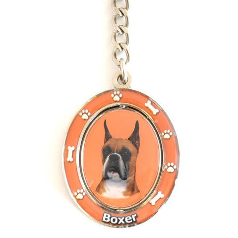 Boxer (Cropped) Spinning Key Chain