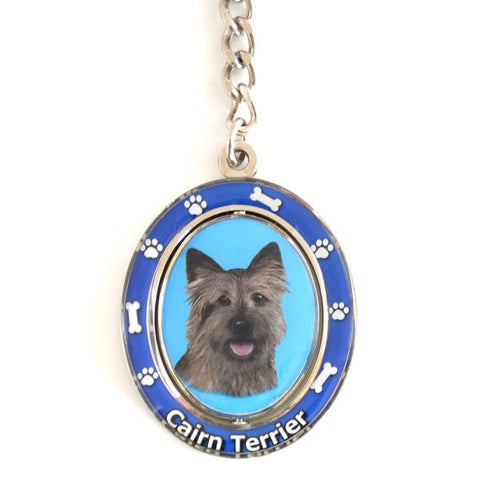 Cairn Terrier Spinning Key Chain