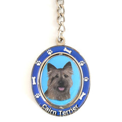 Cairn Terrier Spinning Key Chain