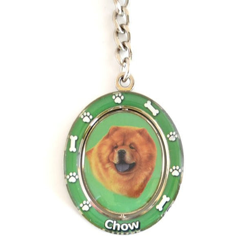 Chow Spinning Key Chain