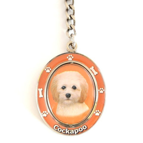 Cockapoo Spinning Key Chain