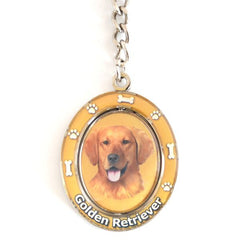 Golden Retriever Spinning Key Chain