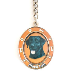 Labrador Retriever (Black) Spinning Key Chain