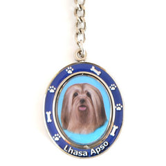 Lhasa Apso Spinning Key Chain