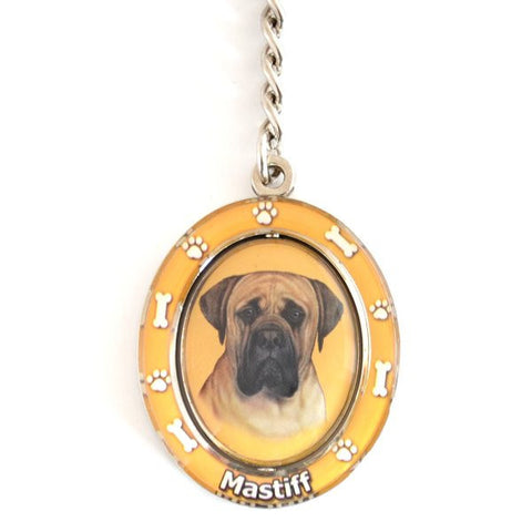 Mastiff Spinning Key Chain