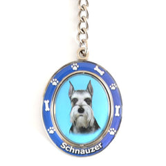 Schnauzer (Cropped) Spinning Key Chain