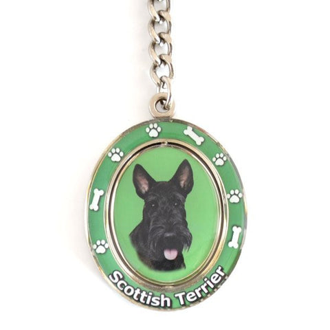 Scottish Terrier Spinning Key Chain